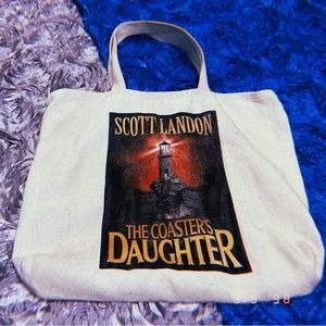 Vintage Sci-Fi Lighthouse Tote Bag - Stephen King Novel in a Novel